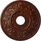 Ekena Millwork Valletta Medallion (Canopies up to 3 1/2"), 18"OD x 3 1/2"ID x 1"P, Burnished Mahogany Crackle CM18VLBMC - alternate 1